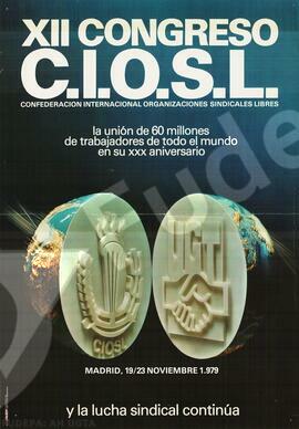 XII Congreso C.I.O.S.L. Confederación internacional organizaciones sindicales libres