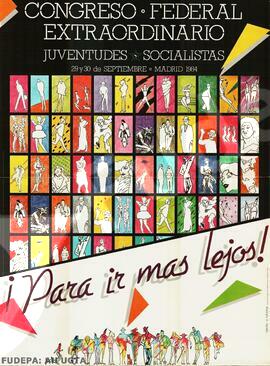 Congreso Federal Extraordinario Juventudes Socialistas. 29 y 30 de Septiembre Madrid 1984