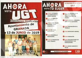 Ahora vota UGT Elecciones Sindicales AYTO. de Granada