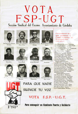 Vota a FSP-UGT. Sección sindical del Excelentísimo Ayuntamiento de Córdoba.